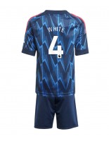 Arsenal Ben White #4 Bortedraktsett Barn 2025-26 Korte ermer (+ bukser)